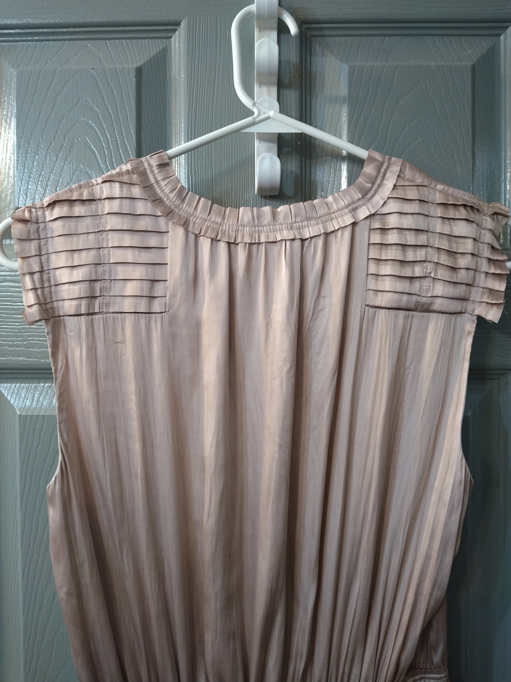 *NWOT* Women's H&M Blush Pink Pleated Dress - Picture 7 of 8